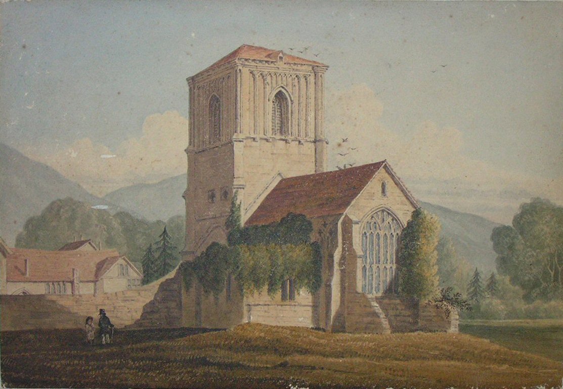 Watercolour - Little Malvern Church